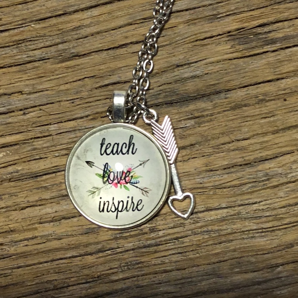 🆕 teach/inspire & God is within ❤️ necklace pair - Picture 3 of 3